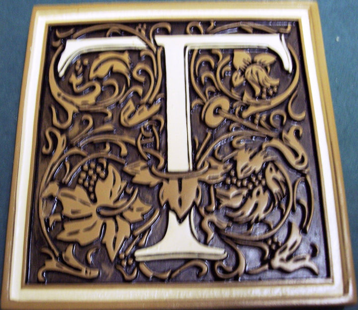 Magnetic Monogram Stepping Stone Plaque-T