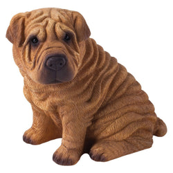 Sandicast Mid Size Statue- Chinese Shar-Pei, Red