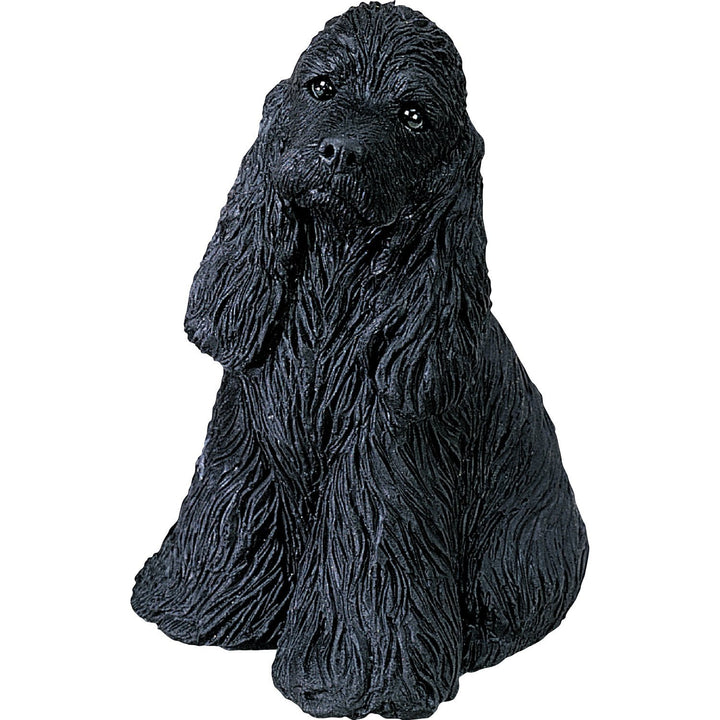 Sandicast Mid Size Statue- Cocker Spaniel, Black