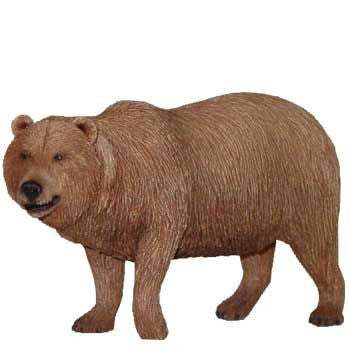Small Size Statue - Brown Grizzly Bear