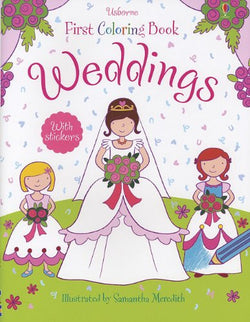 Weddings Coloring Book with Stickers