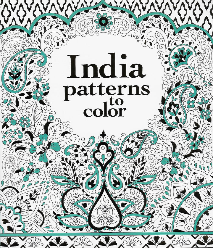 India Patterns to Color Coloring Book