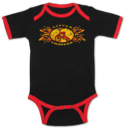 Little Chopper Body Suit, Black, Long Sleeve, Large-6-12M
