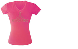Save the Boobies Bling Teeshirt Pink- X Large