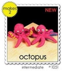 Woolpets Octopus Wool Needle Felting Craft Kit -Intermediate Level