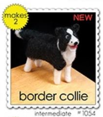 Woolpets Border Collie Wool Needle Felting Craft Kit -Intermediate Level