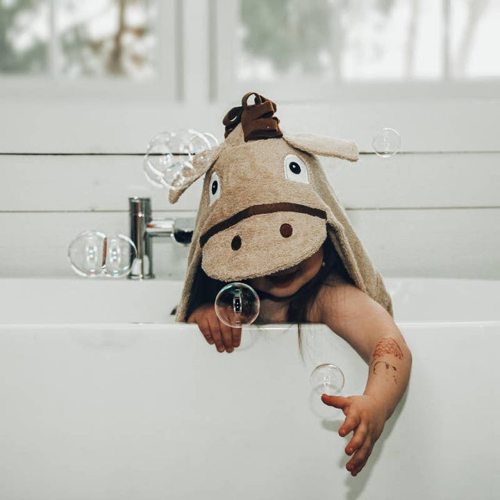 Yikes Twins - Horse kids hooded towel