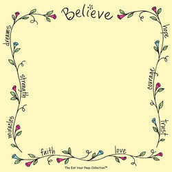 Gently Spoken - Believe - Sweet Sayings Notepad