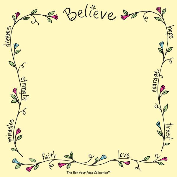 Gently Spoken - Believe - Sweet Sayings Notepad